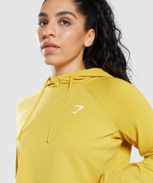 Gymshark Treino Moletom Com Capuz Medalhão Amarelo