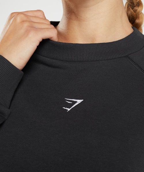 Gymshark Suéter Cropped Feminino Preto