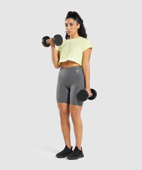 Calções De Ciclismo De Treino Gymshark Cinza Carvão