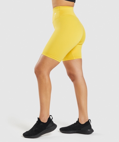 Calção De Treino De Ciclismo Gymshark Medalhão Amarelo