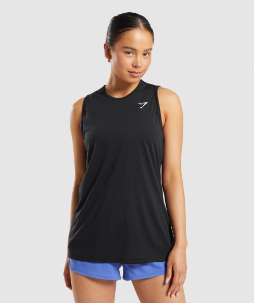 Tanque De Braço Suspenso De Treinamento Gymshark Preto