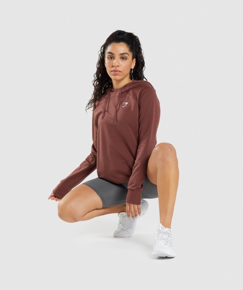 Moletom De Treino Gymshark Marrom Cereja