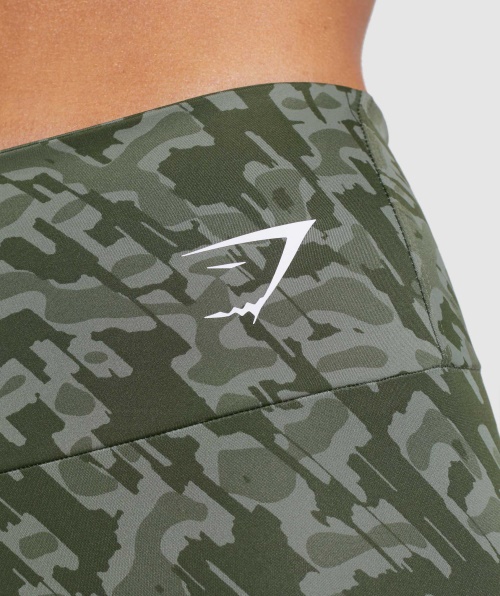 Leggings De Treino Gymshark Estampa Verde