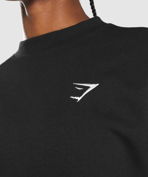 Moletom De Treino Gymshark Oversized Preto