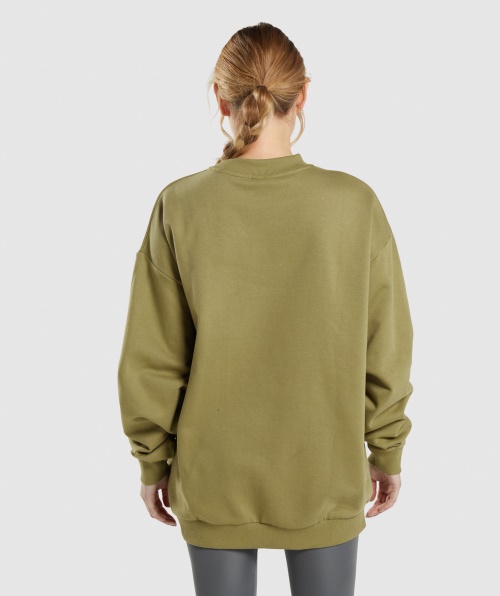 Gymshark Moletom Oversized Griffin Verde