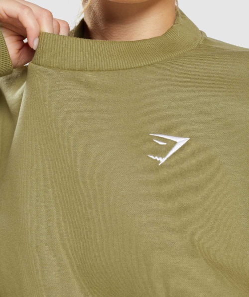 Gymshark Moletom Oversized Griffin Verde