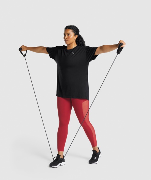 Camiseta De Treino Gymshark Oversized Preta