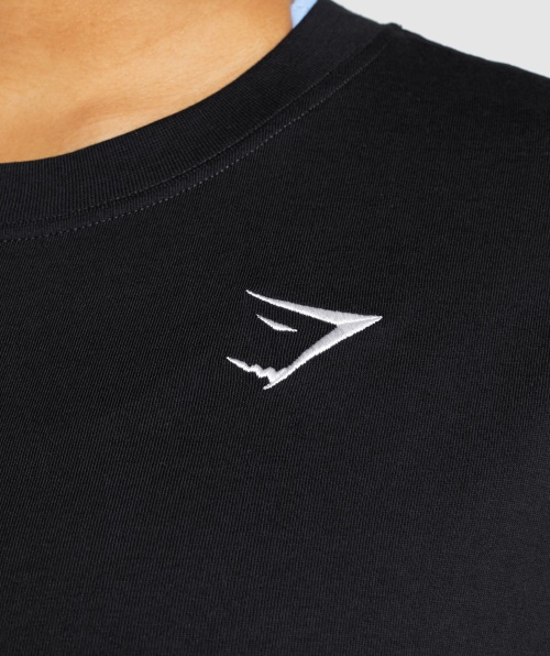 Camiseta De Treino Gymshark Oversized Preta