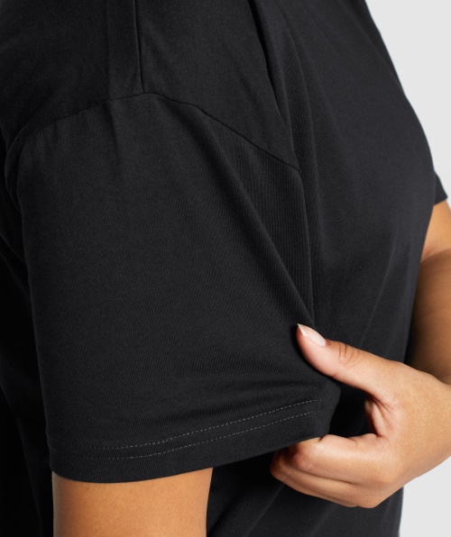 Camiseta De Treino Gymshark Oversized Preta