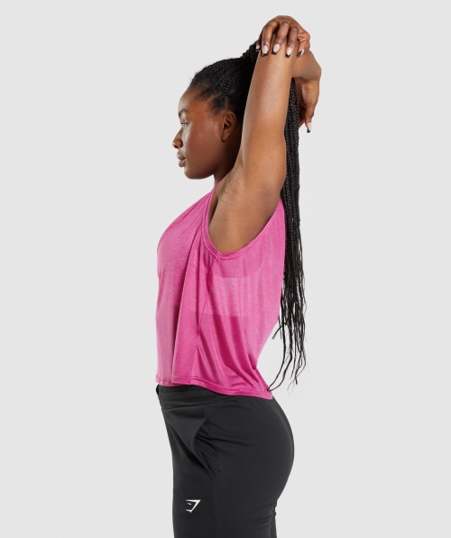 Gymshark Treinamento Tanque Superdimensionado Dragão Rosa
