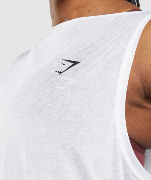 Tanque Grande De Treinamento Gymshark Branco
