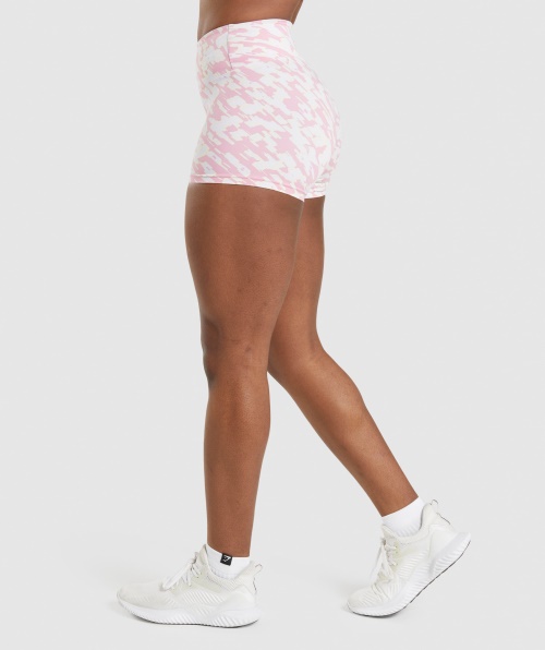 Calções De Treino Gymshark Com Estampado Rosa Sorbet