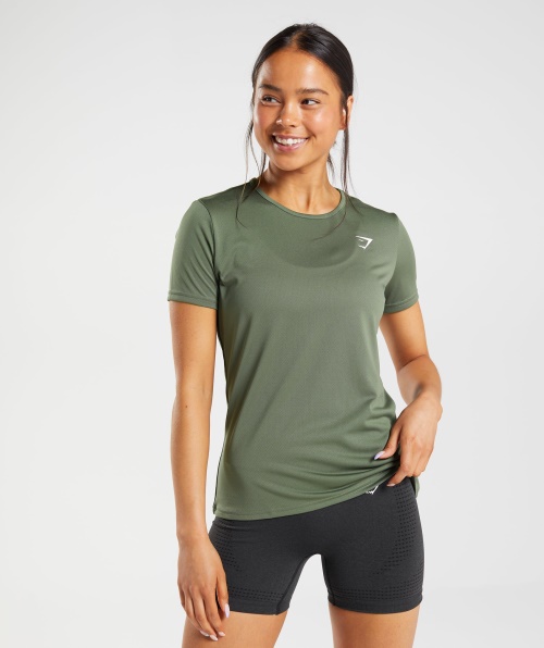 Camiseta De Treino Gymshark Core Olive