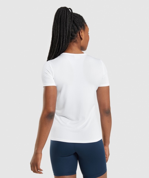 Camiseta Branca De Treino Gymshark