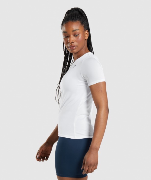 Camiseta Branca De Treino Gymshark