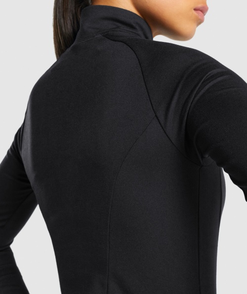 Gymshark Treinamento Zip Up Preto