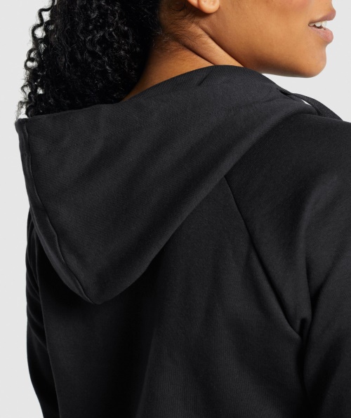 Moletom Com Zíper Para Treino Gymshark Preto