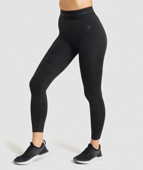 Legging De Visão Gymshark Preta