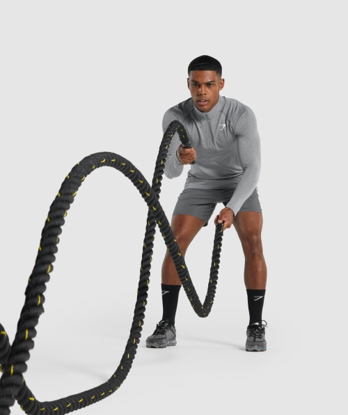 Gymshark Vital Light 1/4 Zip Charcoal Marl