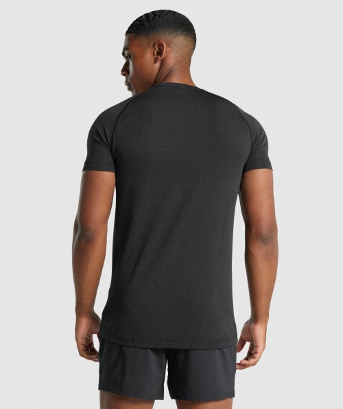 Camiseta Sem Costura Gymshark Vital Light Black Marl