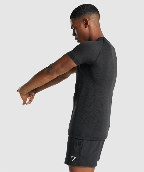 Camiseta Sem Costura Gymshark Vital Light Black Marl