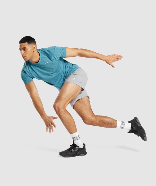 Camiseta Sem Costura Gymshark Vital Light Tahoe Teal Marl