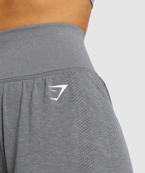 Shorts Gymshark Vital Seamless 2.0 2 Em 1 Esfumado Cinza Marl