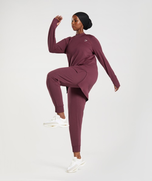 Gymshark Vital Seamless 2.0 Joggers Marrom Marl Assado