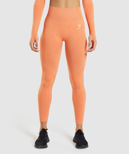 Gymshark Vital Seamless 2.0 Leggings Damasco Laranja Marl