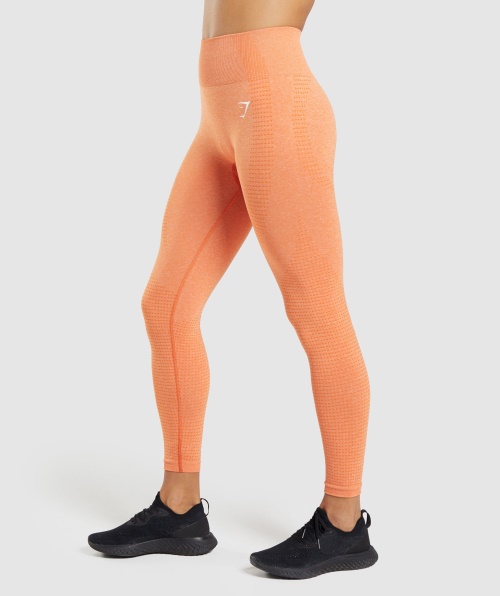 Gymshark Vital Seamless 2.0 Leggings Damasco Laranja Marl
