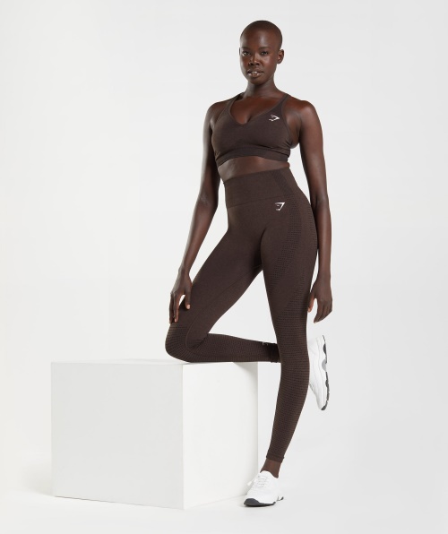 Leggings Gymshark Vital Seamless 2.0 Cherry Brown Marl