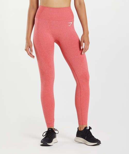 Gymshark Vital Seamless 2.0 Leggings Chili Red Marl