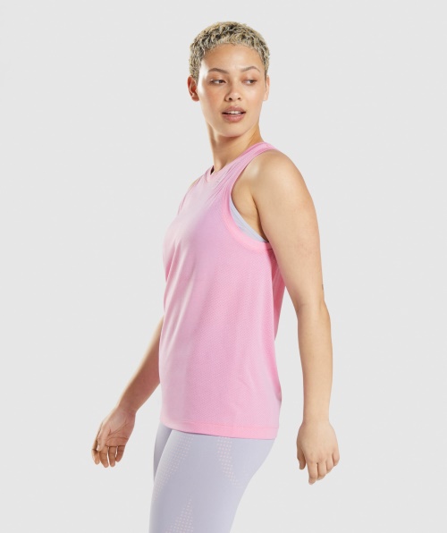 Gymshark Vital Seamless 2.0 Light Free Tank Sorbet Pink Marl