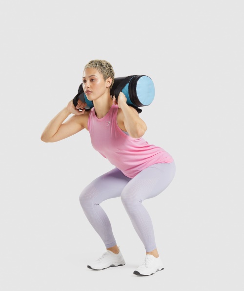 Gymshark Vital Seamless 2.0 Light Free Tank Sorbet Pink Marl