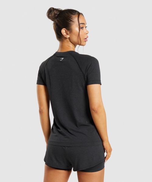 Gymshark Vital Seamless 2.0 Light T-shirt Black Marl