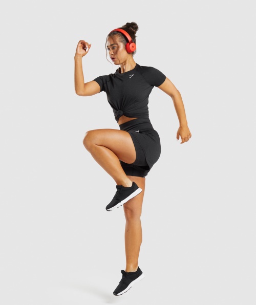 Gymshark Vital Seamless 2.0 Light T-shirt Black Marl