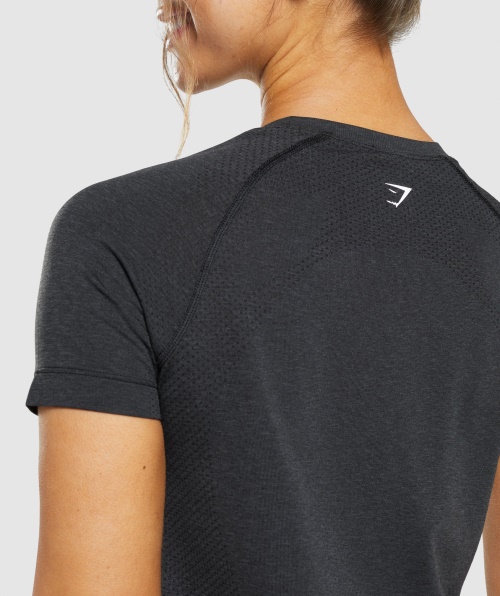 Gymshark Vital Seamless 2.0 Light T-shirt Black Marl