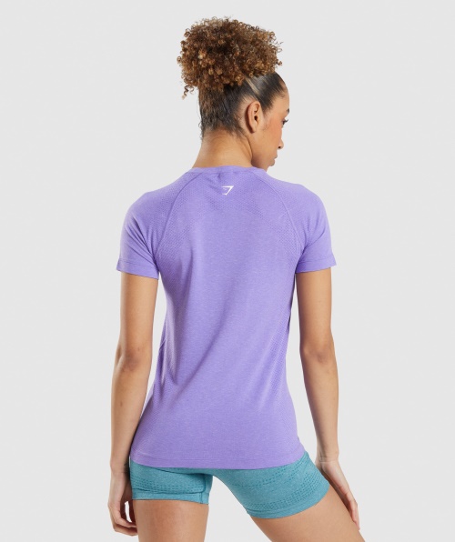 Gymshark Vital Seamless 2.0 Light T-shirt Brilhante Roxo Marl