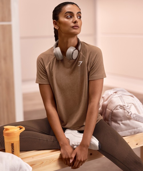 Gymshark Vital Seamless 2.0 Light T-shirt Fulvo Marl