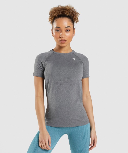 Gymshark Vital Seamless 2.0 Light T-shirt Smokey Grey Marl