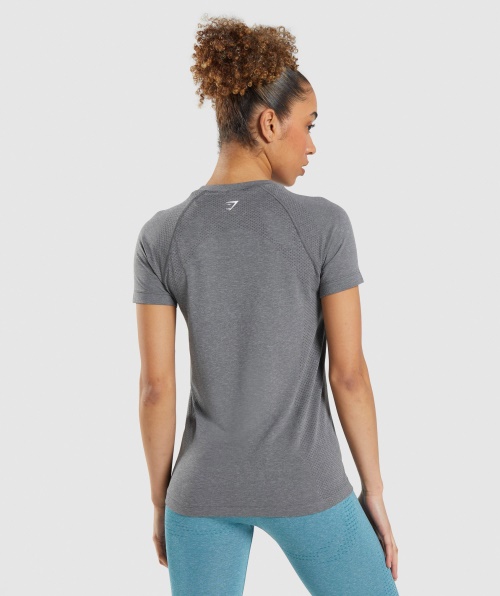 Gymshark Vital Seamless 2.0 Light T-shirt Smokey Grey Marl