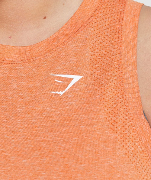 Gymshark Vital Seamless 2.0 Light Tank Damasco Laranja Marl
