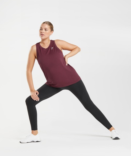 Gymshark Vital Seamless 2.0 Light Tank Assada Marrom Marl