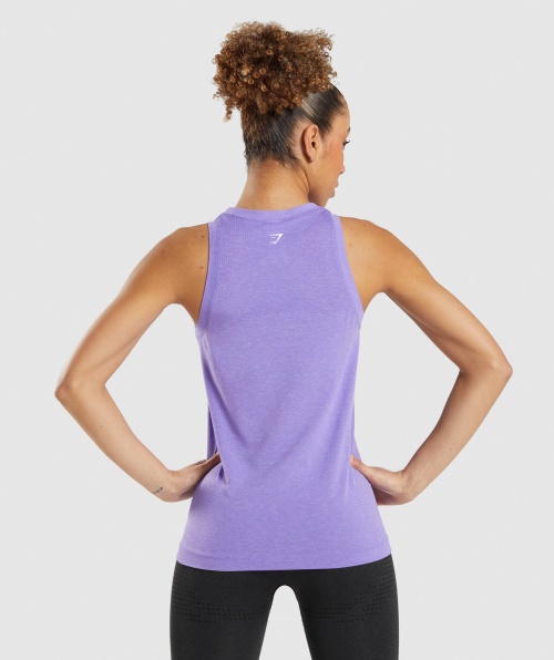 Gymshark Vital Seamless 2.0 Light Tank Brilhante Roxo Marl