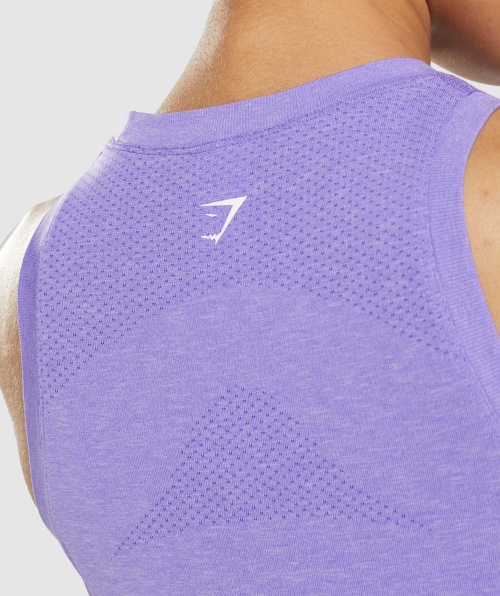 Gymshark Vital Seamless 2.0 Light Tank Brilhante Roxo Marl