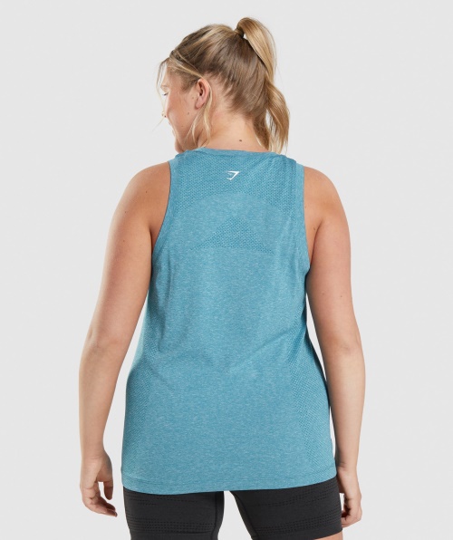 Gymshark Vital Seamless 2.0 Light Tank Tahoe Teal Marl