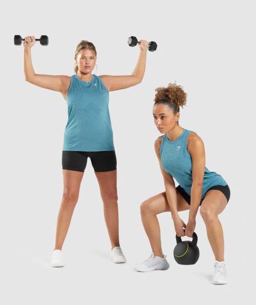 Gymshark Vital Seamless 2.0 Light Tank Tahoe Teal Marl