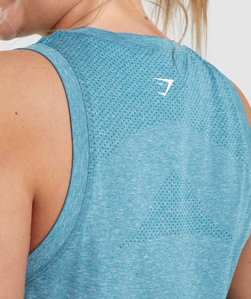Gymshark Vital Seamless 2.0 Light Tank Tahoe Teal Marl