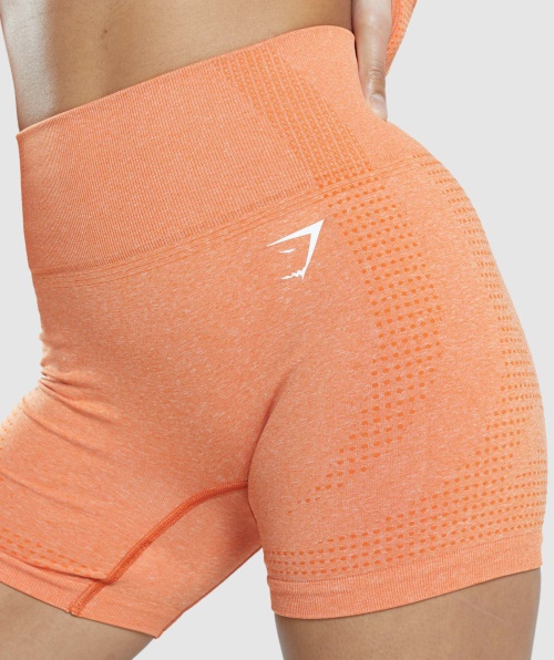 Gymshark Vital Sem Costura 2.0 Shorts Damasco Laranja Marl