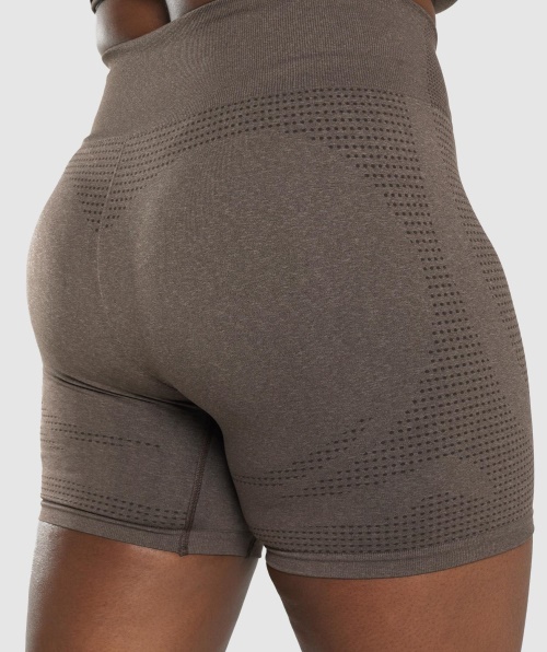 Gymshark Vital Sem Costura 2.0 Shorts Marrom Marl